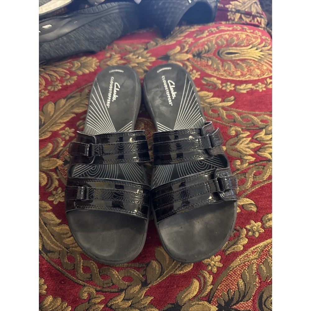 Cloudsteppers by Clarks Womens Breeze Piper Slide Sandals 10